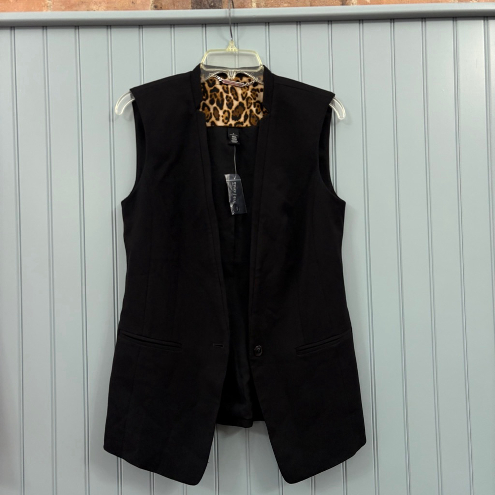 White House Black Market Black NWTVest Size 6 - Picture 4 of 5